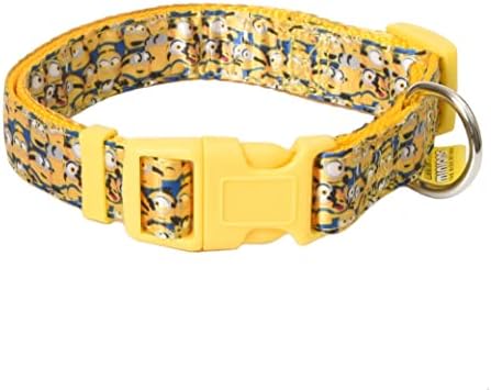 צווארון כלבים של מיניונים, בינוני, צהוב| יותר ממיניון / מתנות למעריצי מיניונים וחיות המחמד שלהם / מוצר